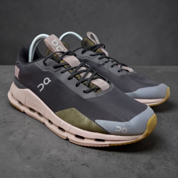 On Running Shoes - On Cloudgo Running Shoes Womens 9 Gray Olive Green Mauve CloudTec Sneakers